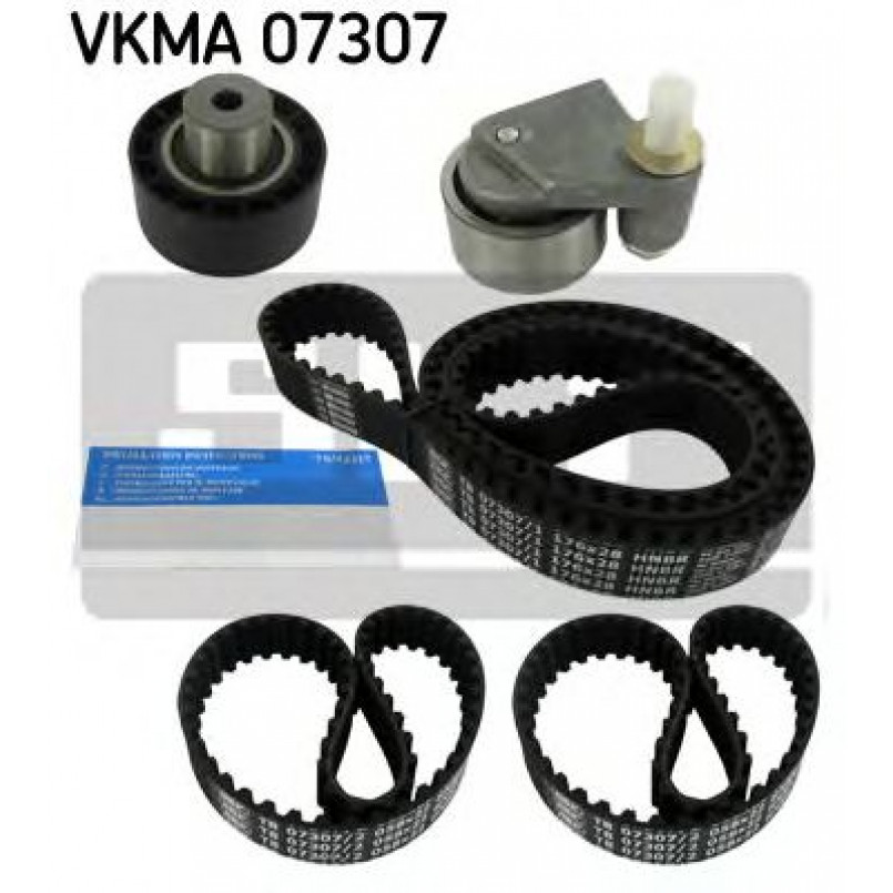 VKMA 07307 SKF Комплект (ремінь+ролики)